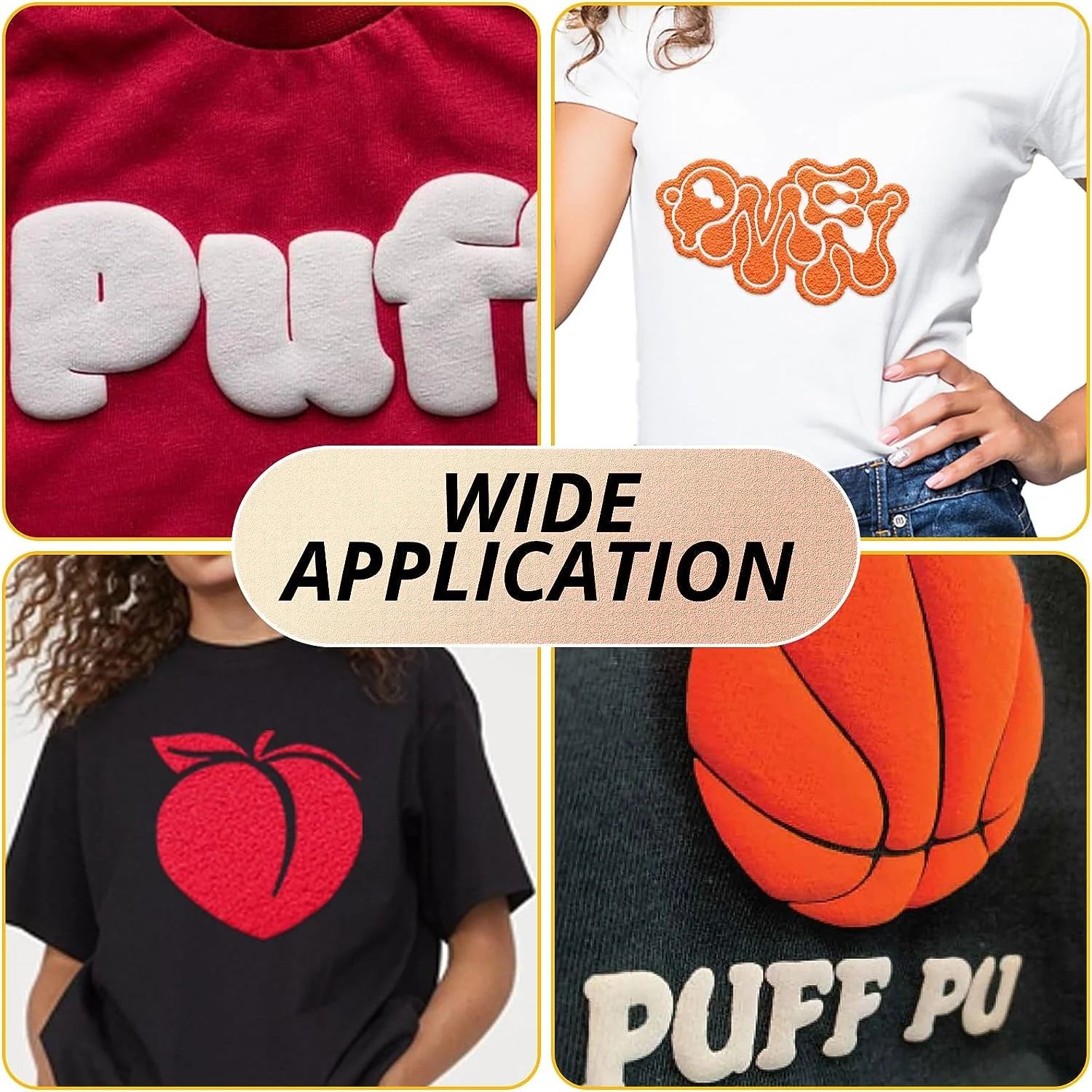 3D Puff Heat Transfer Vinyl - 10" x 6 ft Puff HTV Roll for T Shirts - Image 17