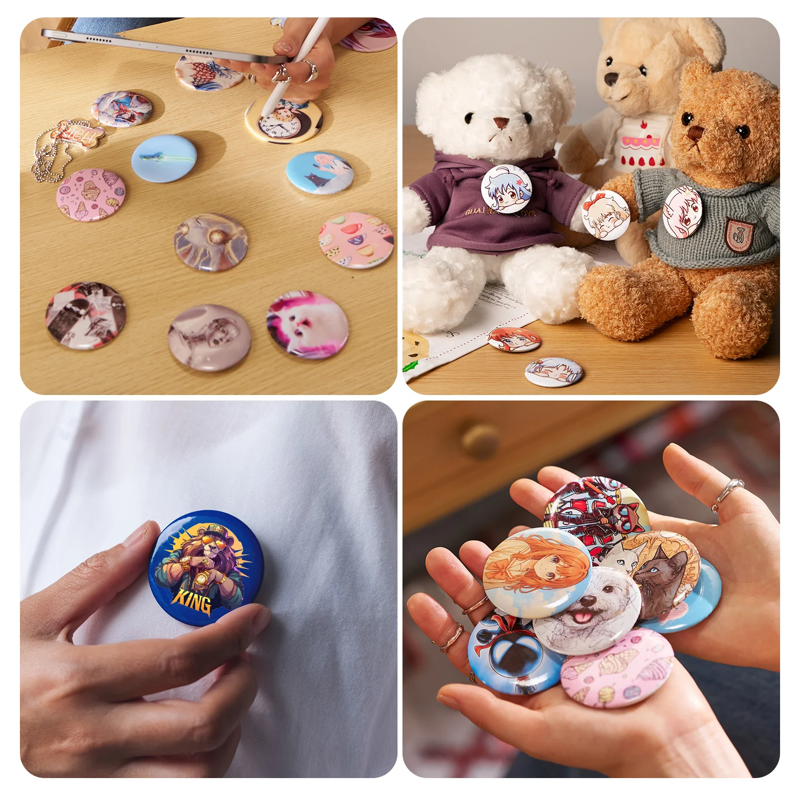 58mm Sublimation Badge For H17 Phone Case Heat Press - 60 Pcs - Image 6