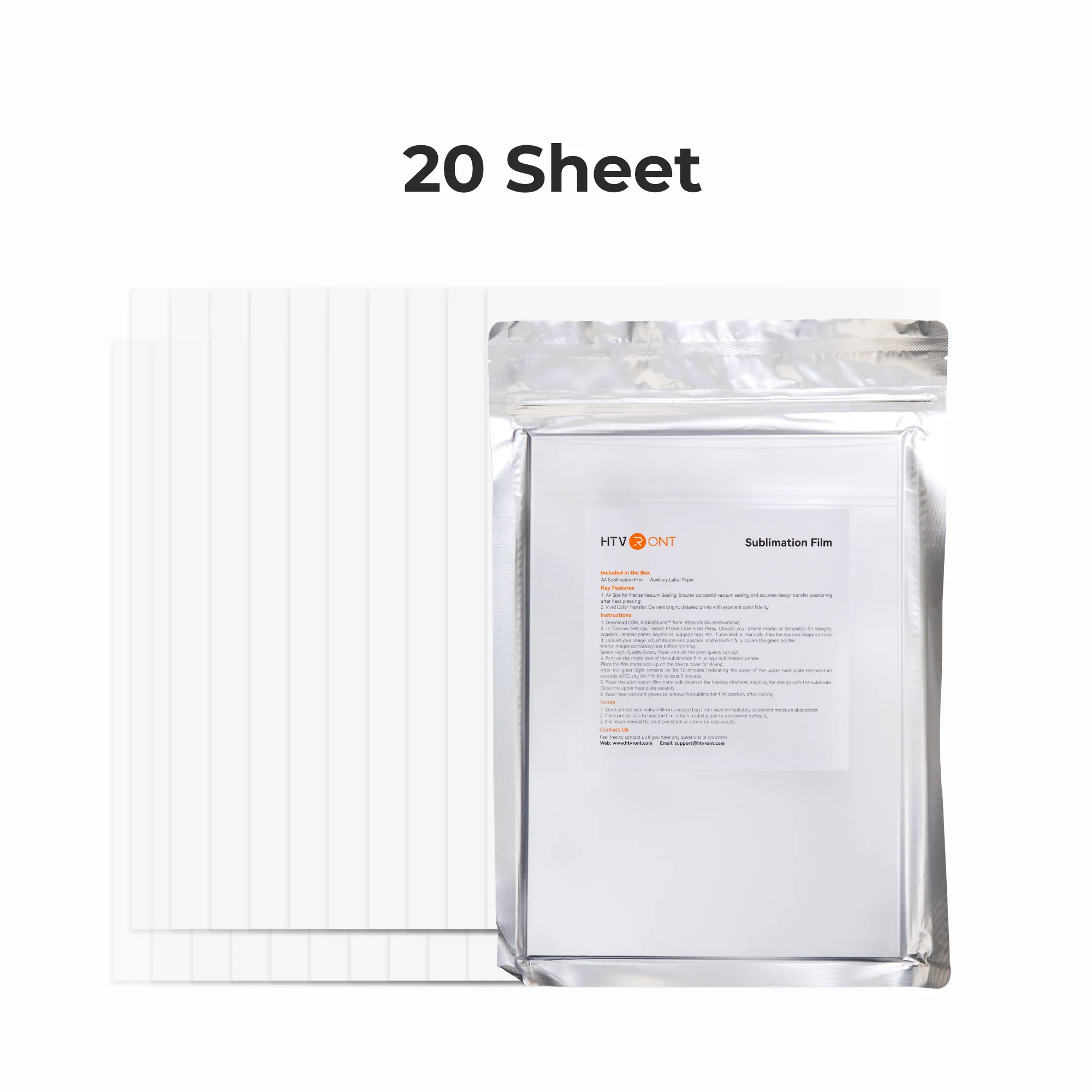 A4 Sublimation Film Bundle - 5/20/60 Sheets, For H17 Phone Case Heat Press - Image 8