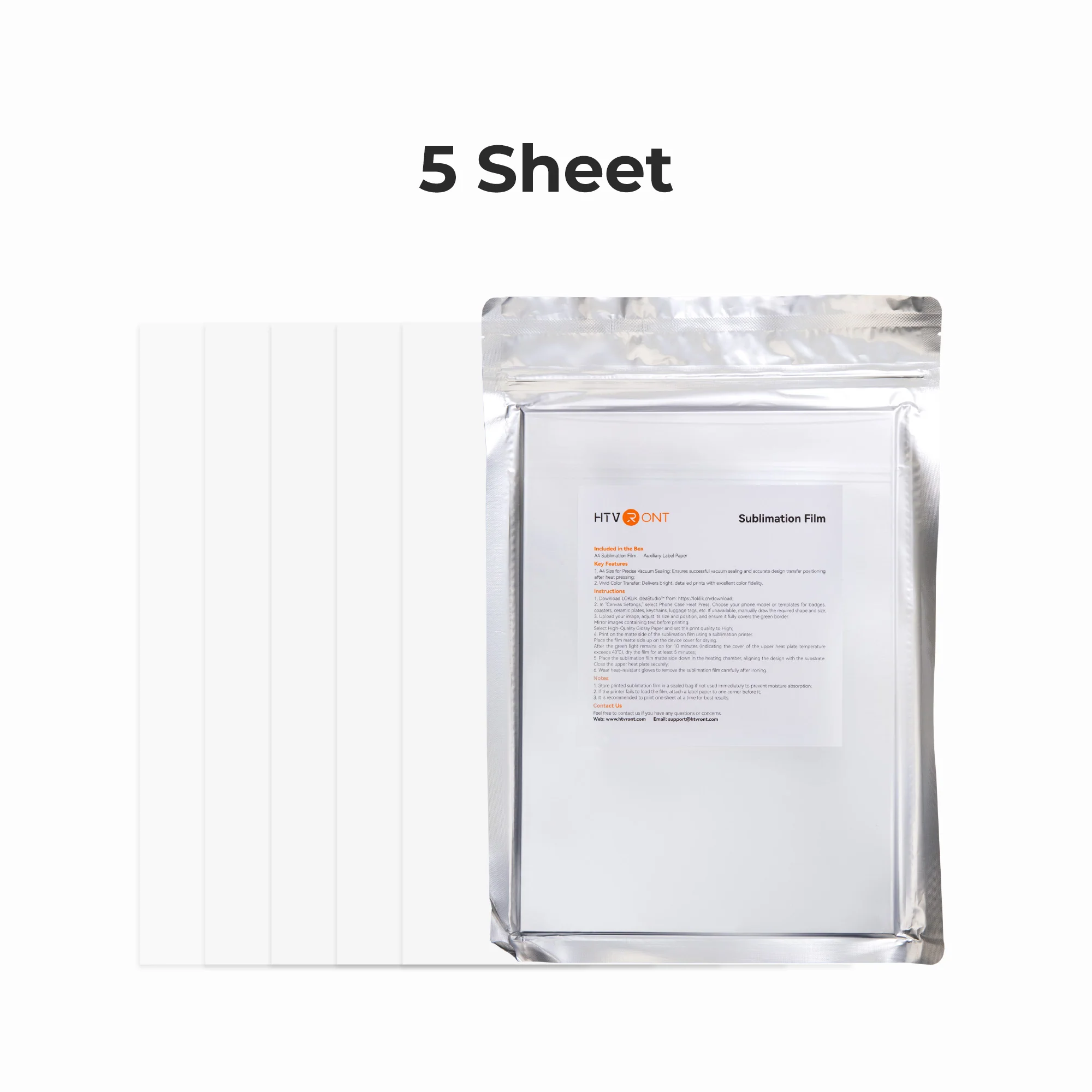 A4 Sublimation Film Bundle - 5/20/60 Sheets, For H17 Phone Case Heat Press - Image 7