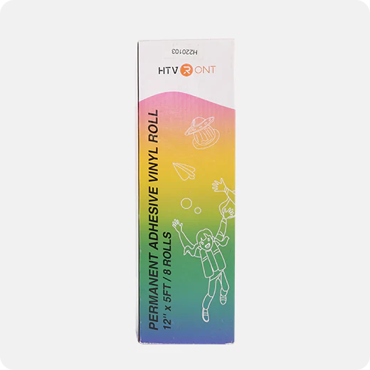 Adhesive Vinyl Roll Bundle - 12" x 5 ft (8 Assorted Colours) - Image 3