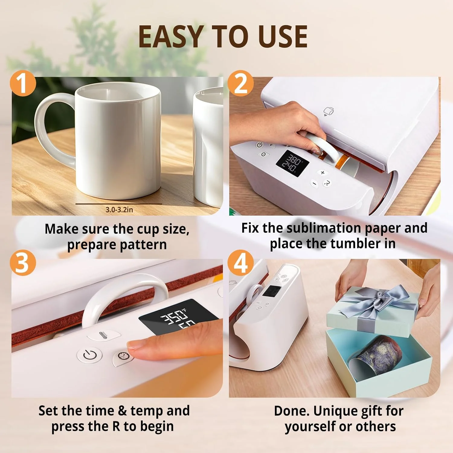 [All-in-One Bundle] HTVRONT H17 Phone Case Heat Press + HTVRONT Auto Heat Press + HTVRONT Tumbler Heat Press + Accessories Bundle - Image 22