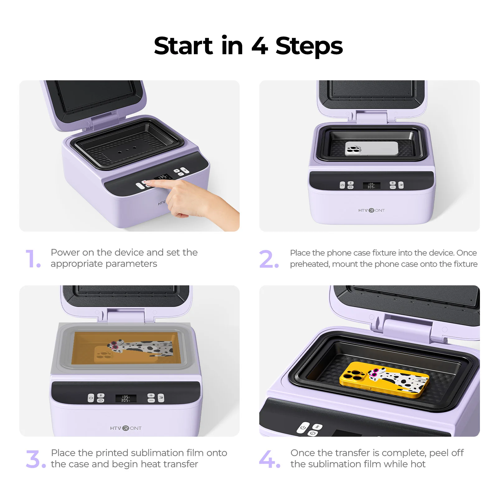 [All-in-One Bundle] HTVRONT H17 Phone Case Heat Press + HTVRONT Auto Heat Press + HTVRONT Tumbler Heat Press + Accessories Bundle - Image 6