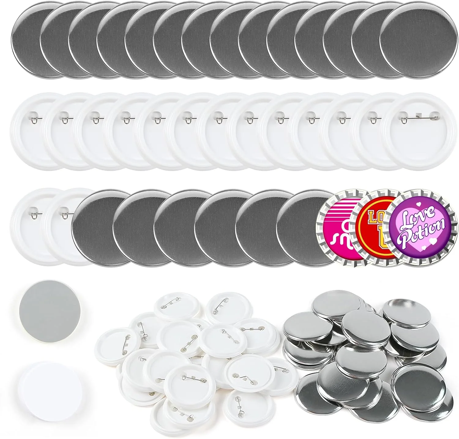 Button Maker Machine 58mm with Free 110pcs Button Supplies - No Need to Install Pin Maker - Image 14