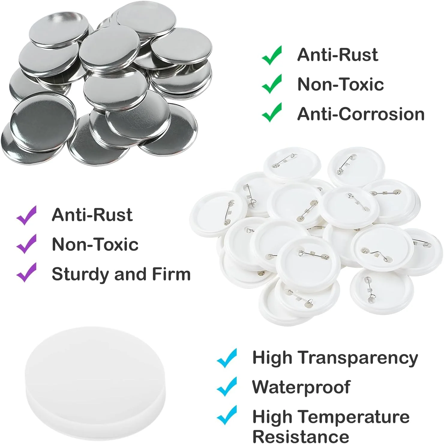 Button Maker Machine 58mm with Free 110pcs Button Supplies - No Need to Install Pin Maker - Image 15