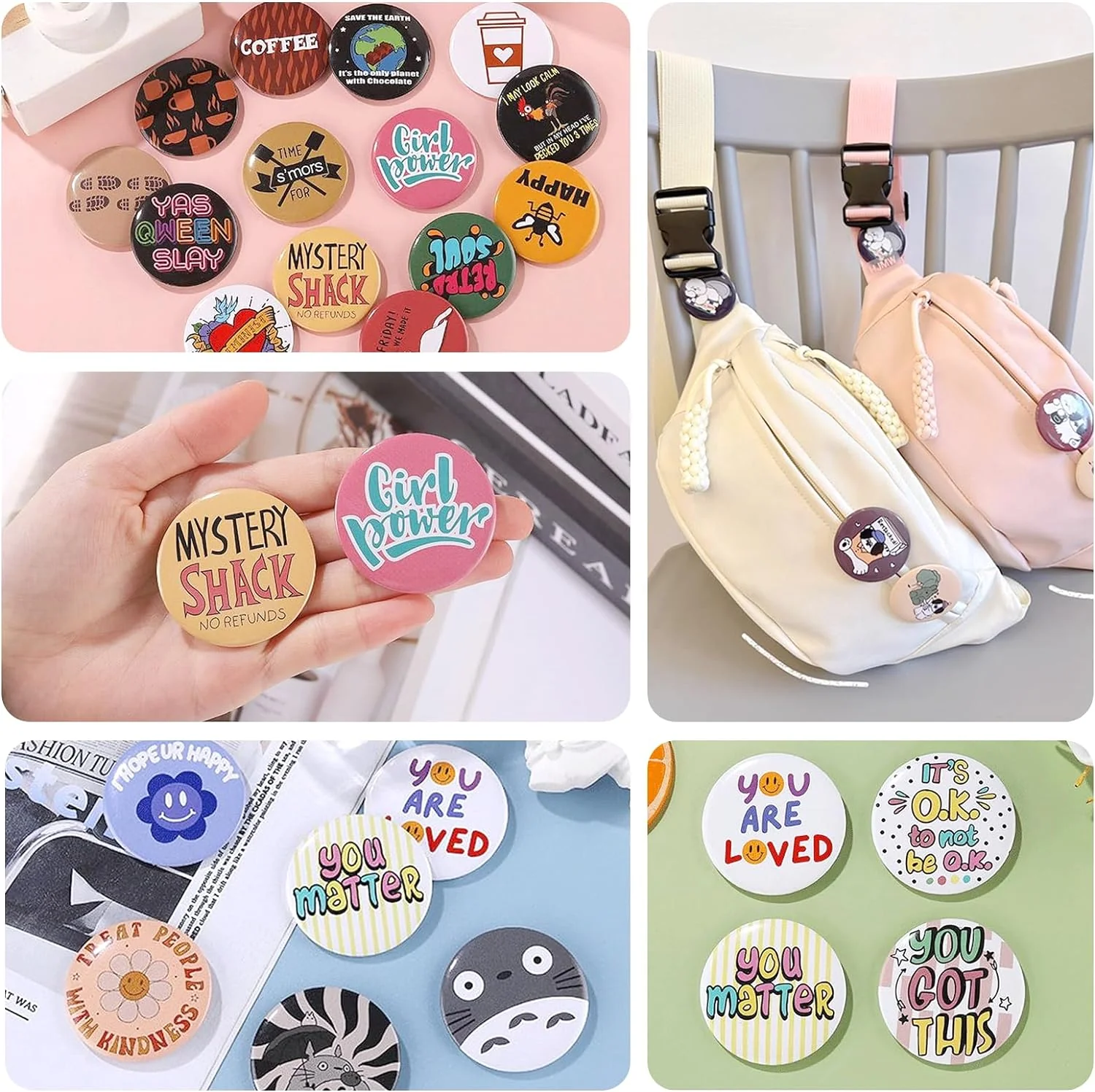 Button Maker Machine 58mm with Free 110pcs Button Supplies - No Need to Install Pin Maker - Image 3