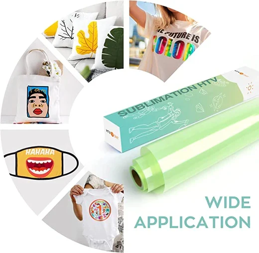 Clear Sublimation HTV for Light Fabric - 12" X 5 ft - Image 8