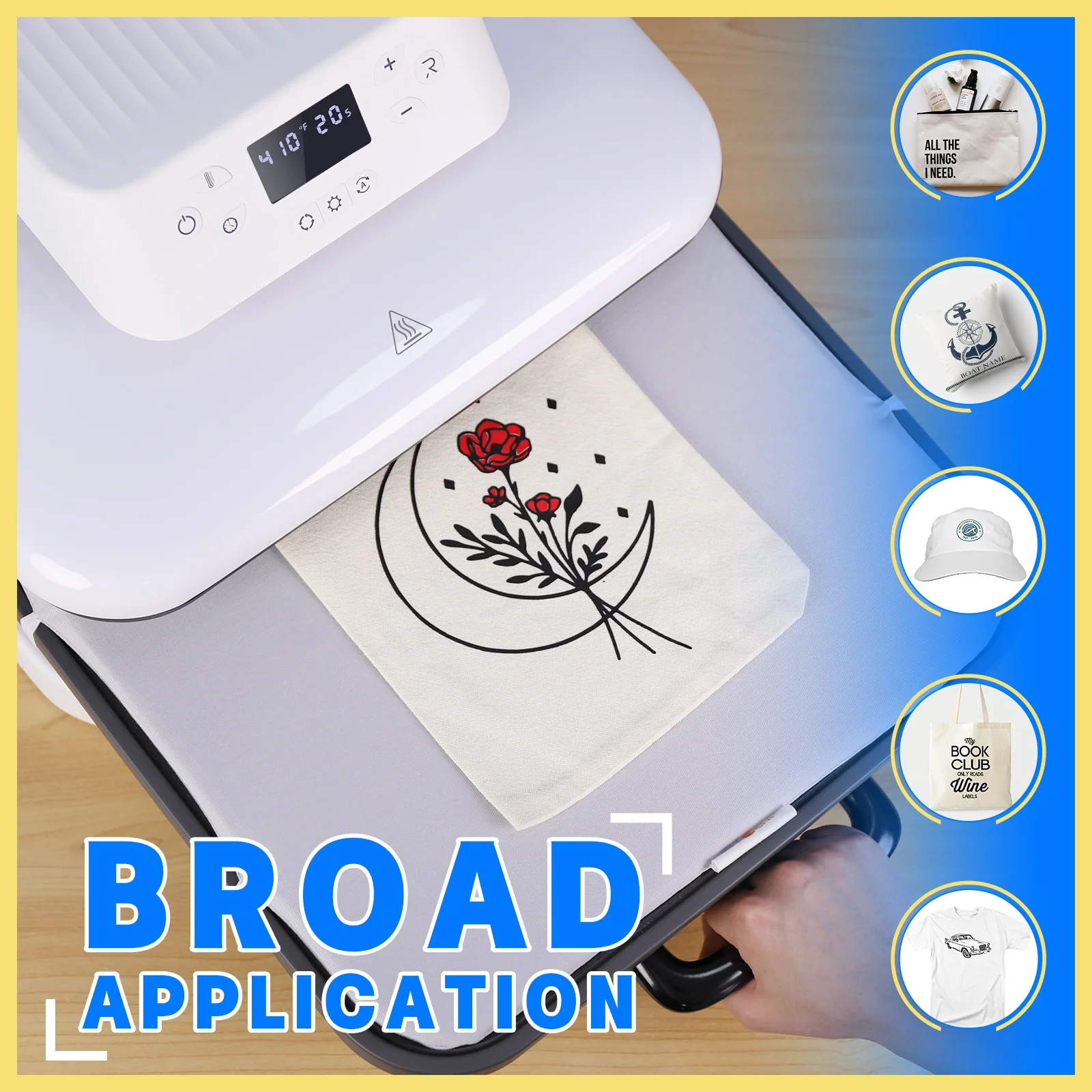 HTVRONT Auto Heat Press 15"x15" 230V - (2 Colours) - Image 13