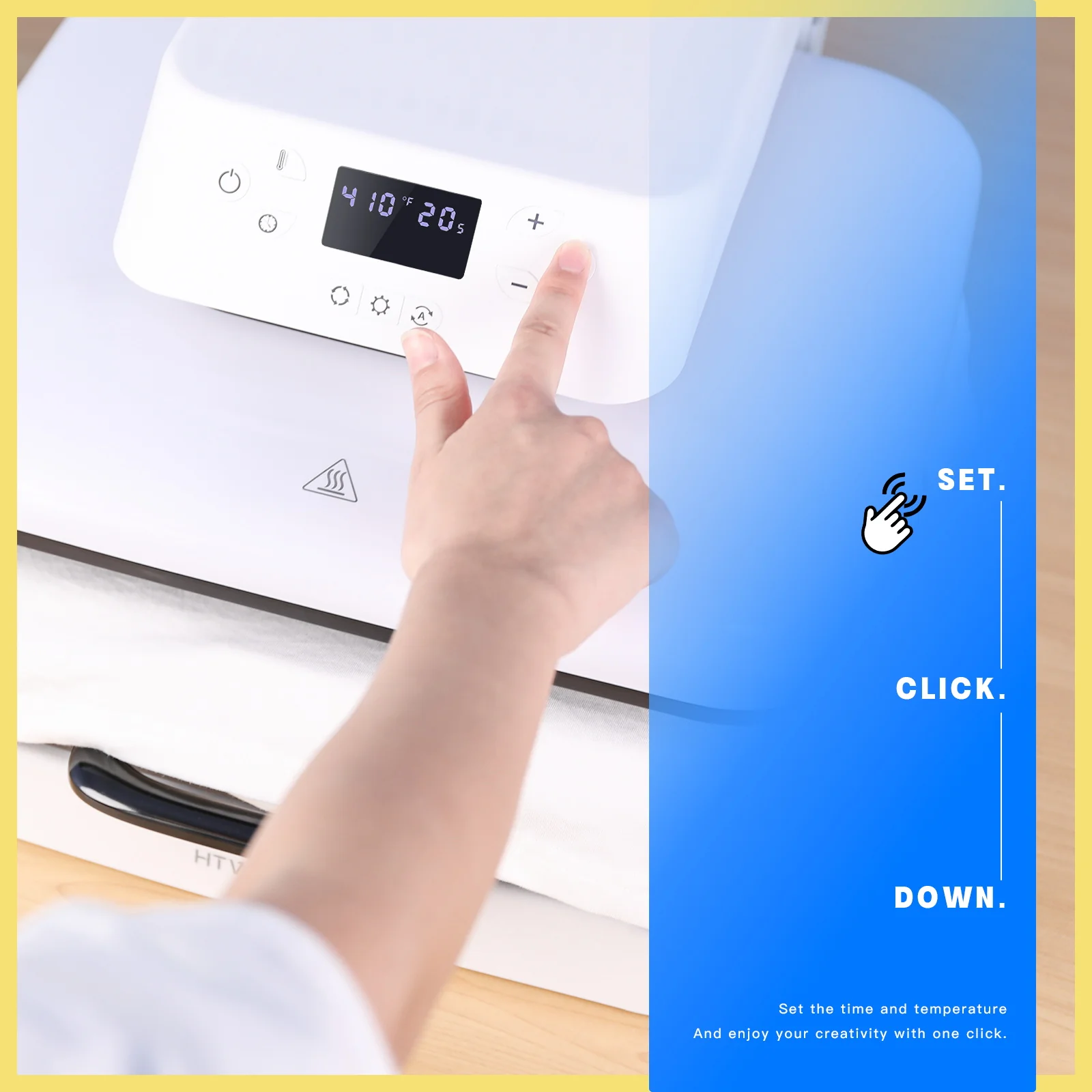 HTVRONT Auto Heat Press 15"x15" 230V - (2 Colours) - Image 14