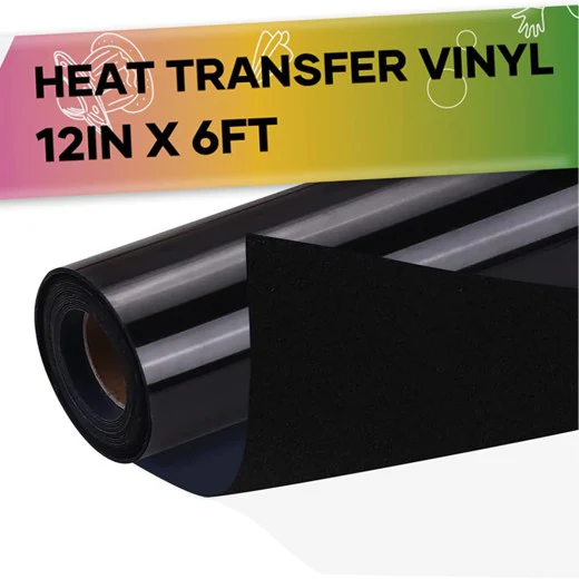 Flock HTV Heat Transfer Vinyl-12" x 6FT(2 Colours) - Image 5