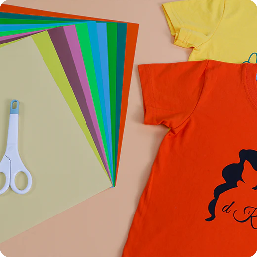 Heat Transfer Vinyl Light Colors Bundle - 12"x10" 10 Pack(10 Colours) - Image 4