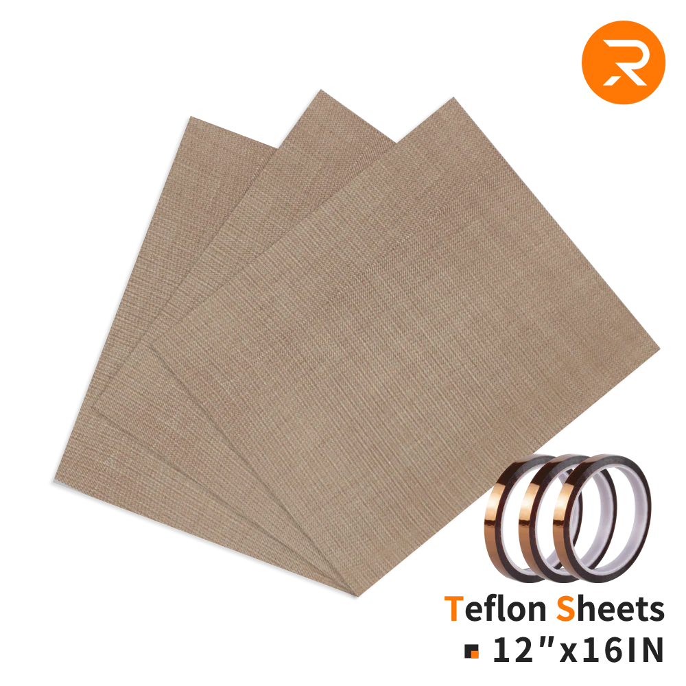 PTFE Sheet for Heat Press - 16"x12"(3pcs/10pcs/3pcs+3 Heat-Resistant Tapes) - Image 3