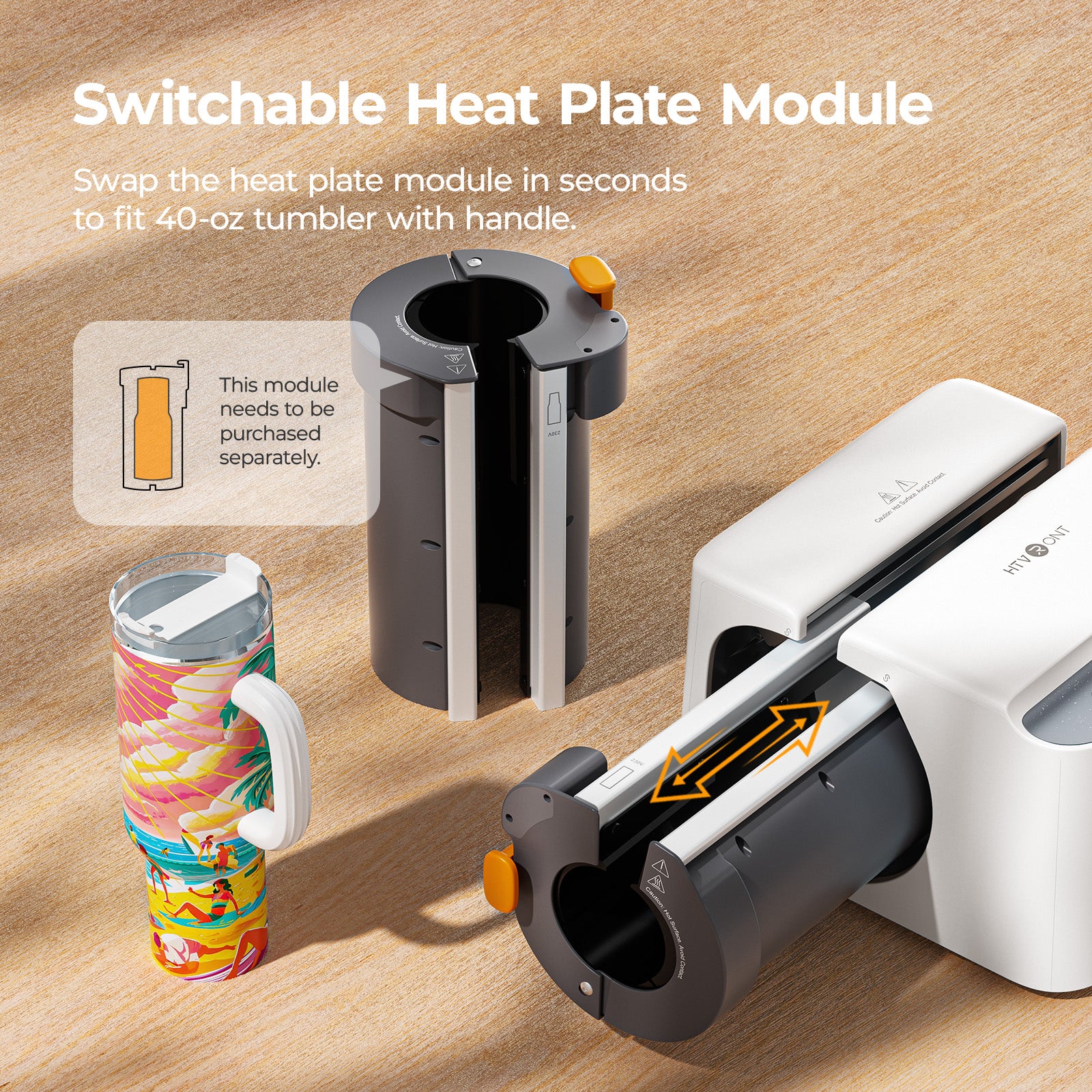 HTVRONT A200 Auto Tumbler Heat Press,  A200 Standard Kit A - Image 3