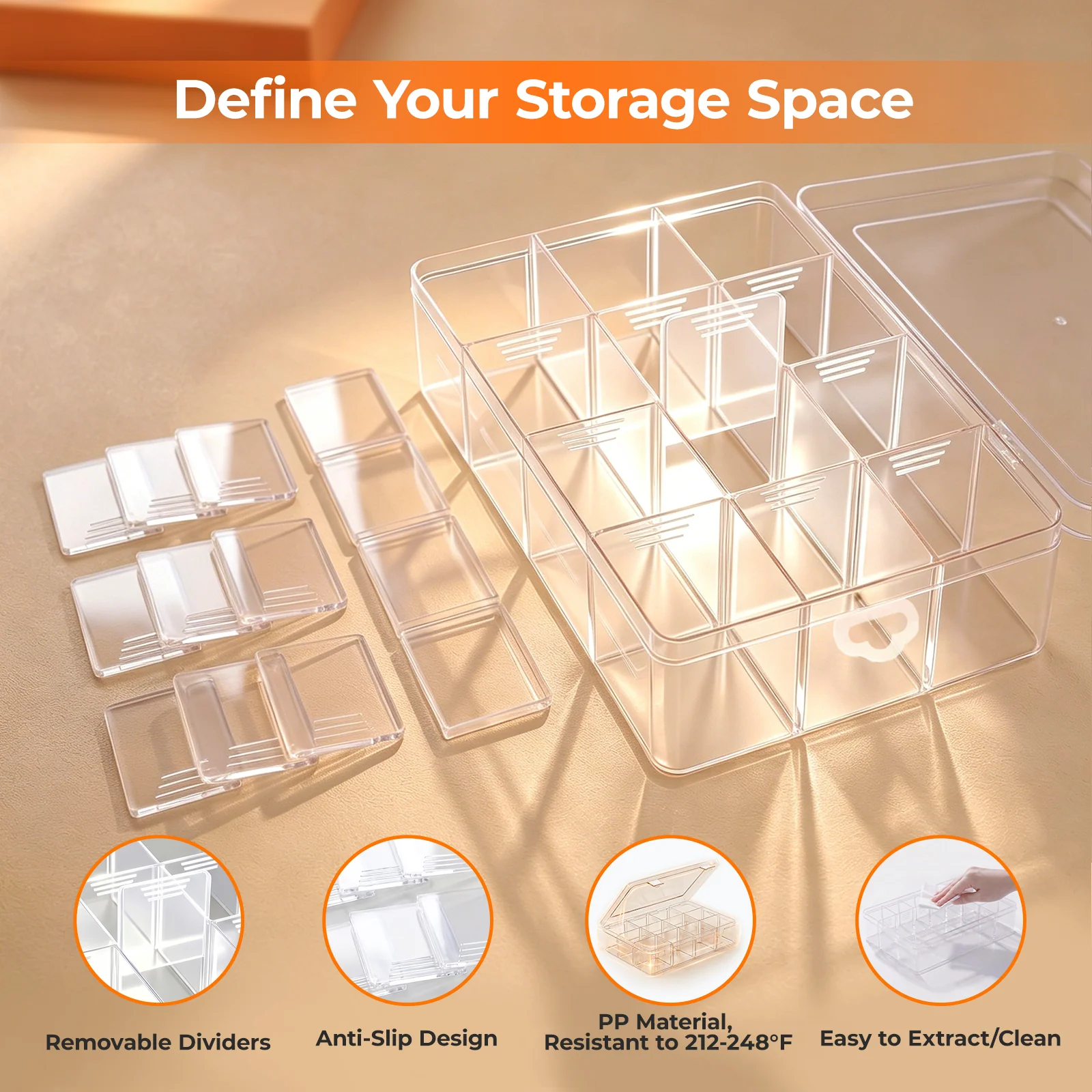 HTVRONT Clear Multi-purpose Storage Box, For H17 Molds - Image 3