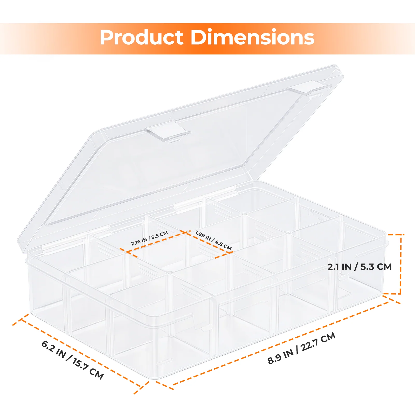 HTVRONT Clear Multi-purpose Storage Box, For H17 Molds - Image 4