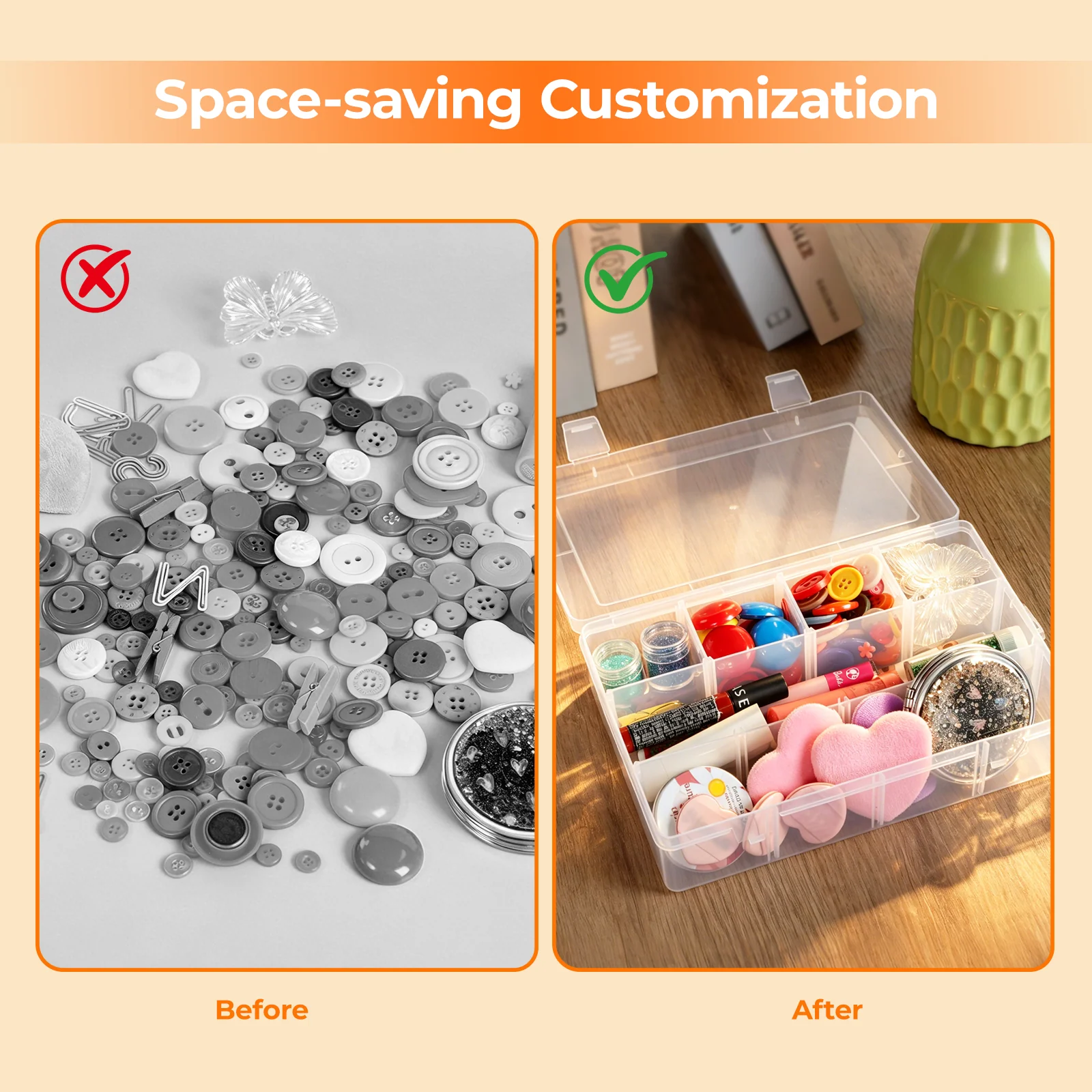 HTVRONT Clear Multi-purpose Storage Box, For H17 Molds - Image 7