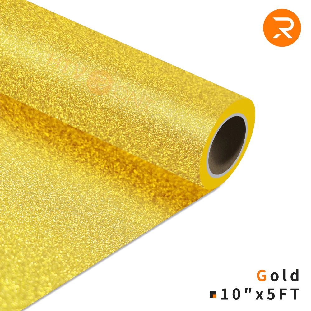 Glitter Heat Transfer Vinyl Roll - 10"x5 Ft (8 Colours) - Image 12