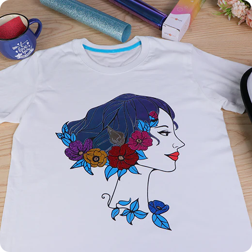 Glitter Heat Transfer Vinyl Roll - 10"x5 Ft (8 Colours) - Image 4