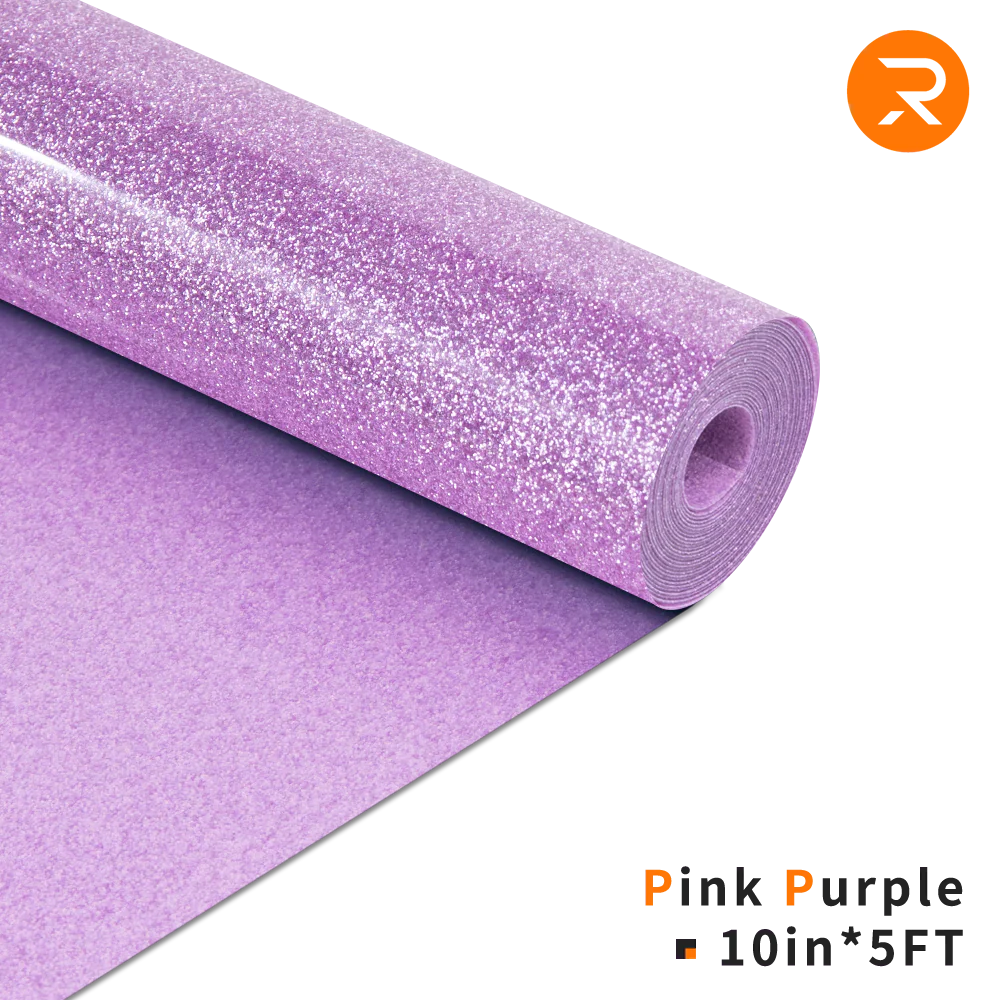 Glitter Heat Transfer Vinyl Roll - 10"x5 Ft (8 Colours) - Image 8