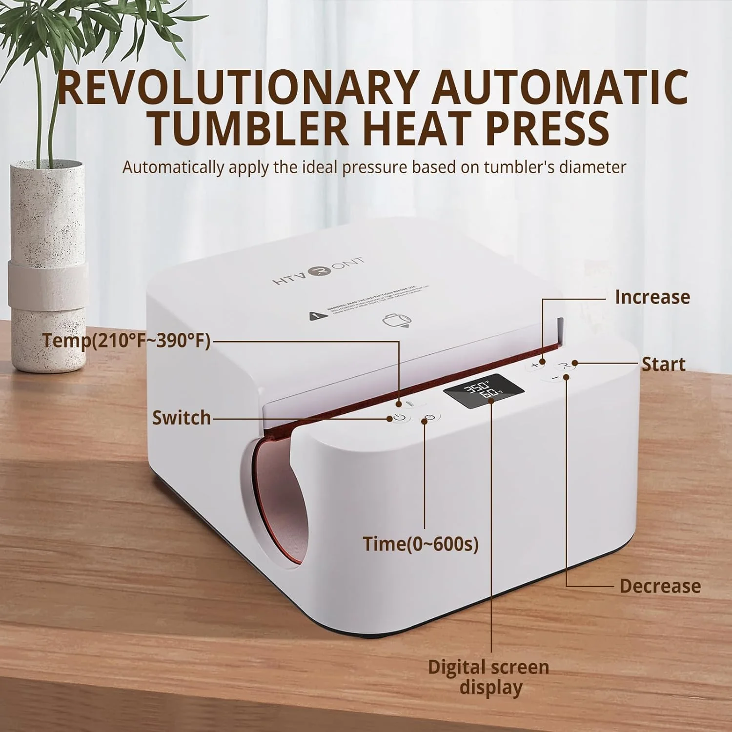 [Everything Bundle] HTVRONT Auto Heat Press 2 + HTVRONT Tumbler Heat Press + Accessories Bundle - Image 13