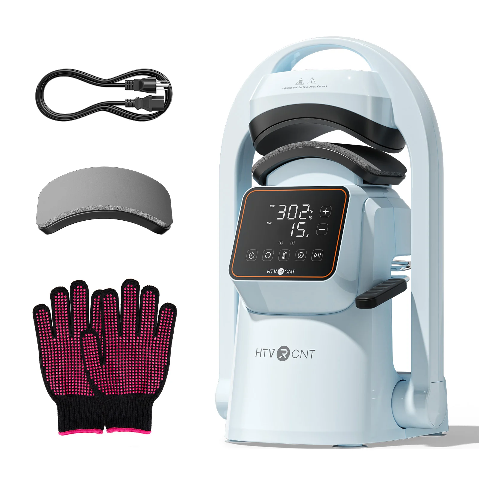 [Machine Bundle] HTVRONT Auto Heat Press 2 + HTVRONT Tumbler Heat Press + HTVRONT A300 Auto Hat Heat Press - Image 5