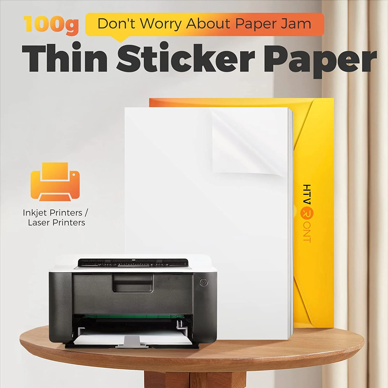 Matte Printable Vinyl Sticker Paper 100 Sheets Waterproof - 8.5"X 11" - Image 5
