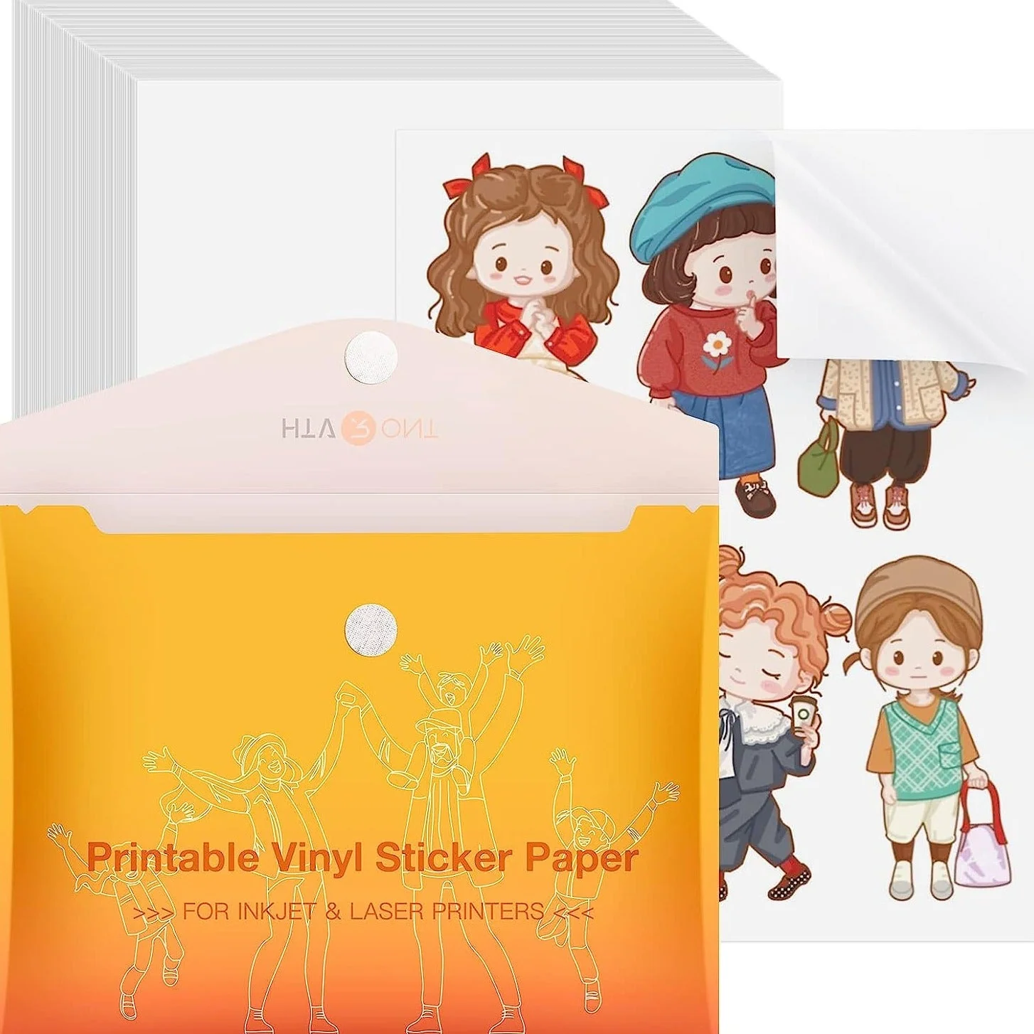 Matte Printable Vinyl Sticker Paper 100 Sheets Waterproof - 8.5"X 11" - Image 7