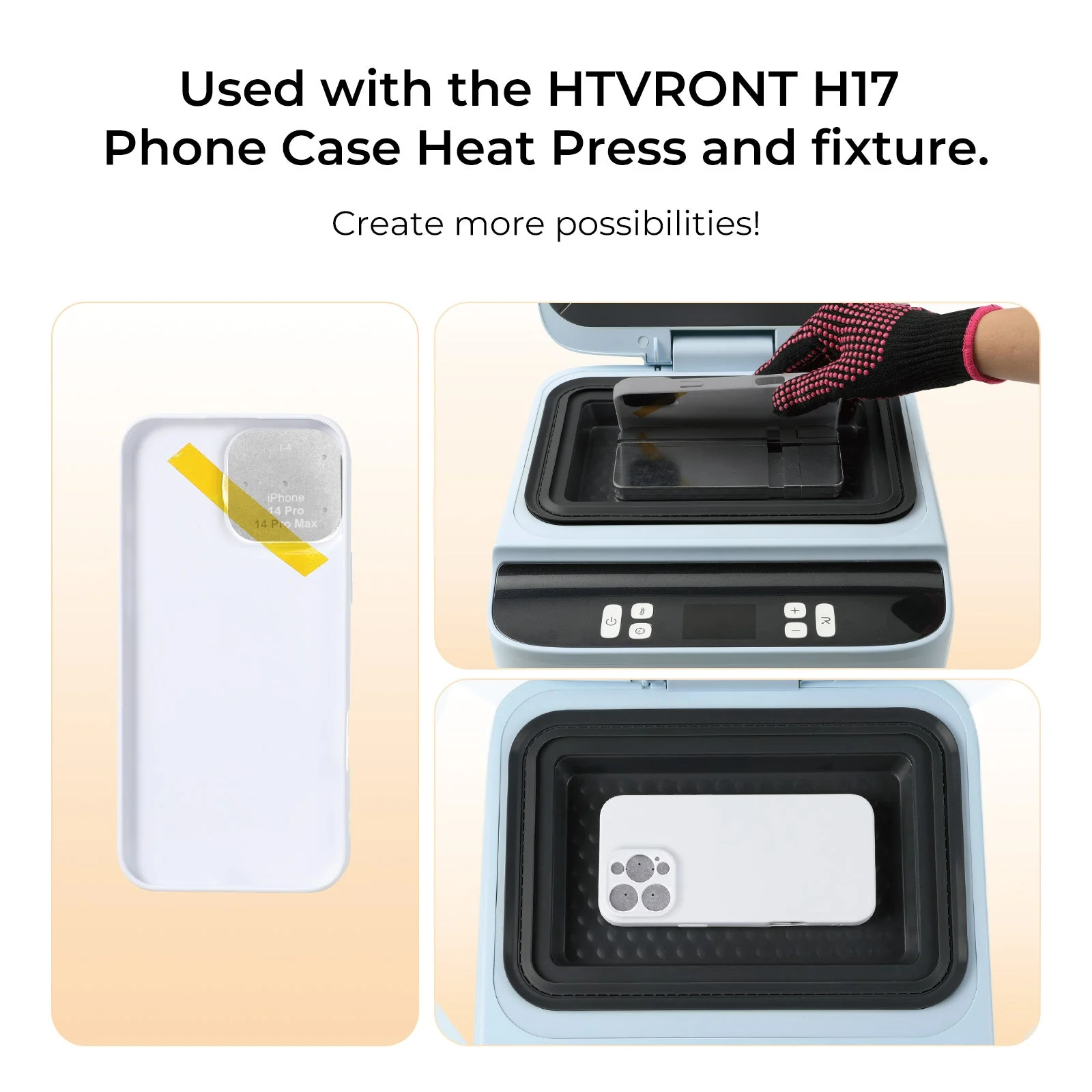 【New iPhone 17 Case!】Sublimation Blank Glossy Phone Case Set - 6 Pcs, For H17 Phone Case Heat Press - Image 3