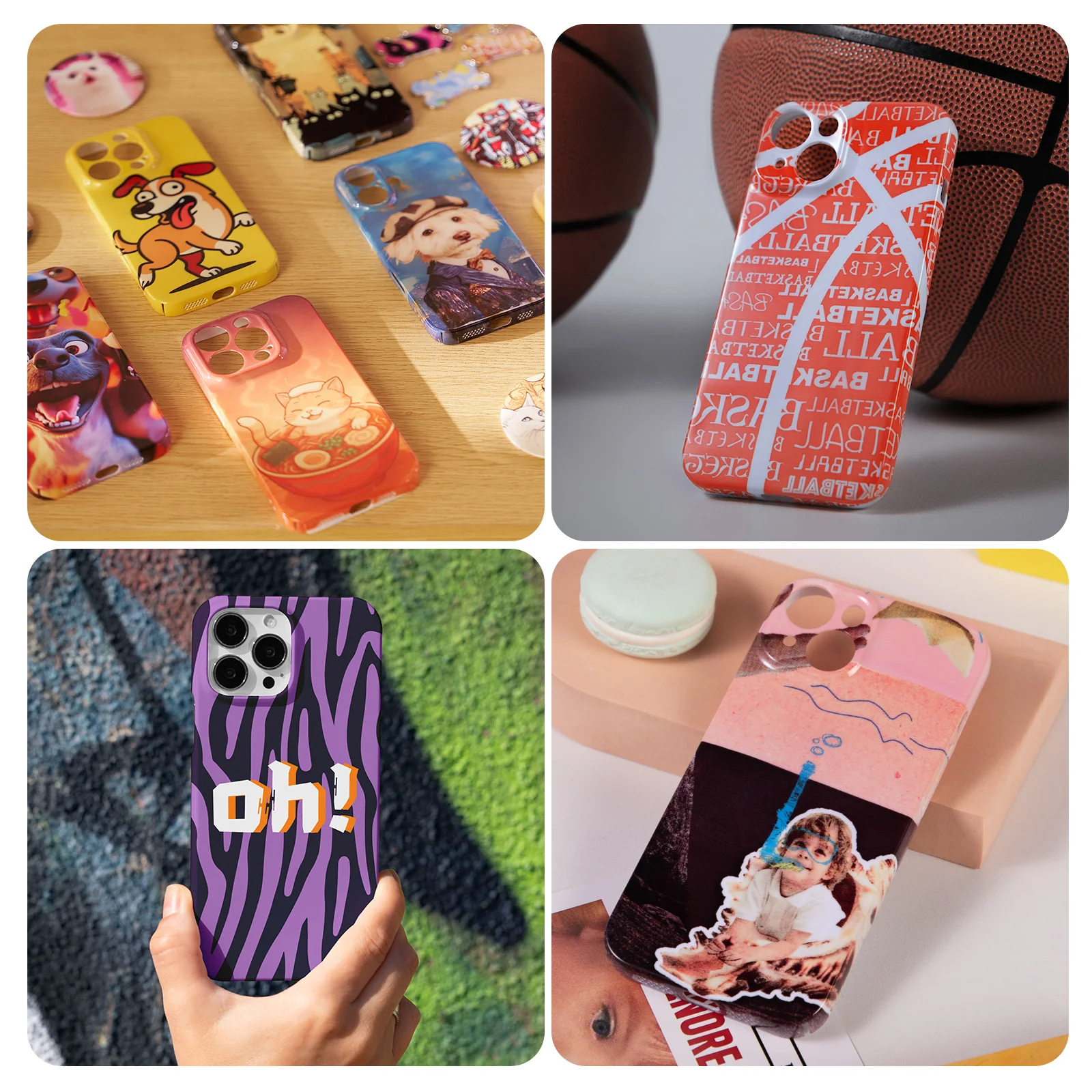 【Android Phone Case】Sublimation Blank Glossy Phone Case Set - 6 Pcs,For H17 Phone Case Heat Press - Image 4