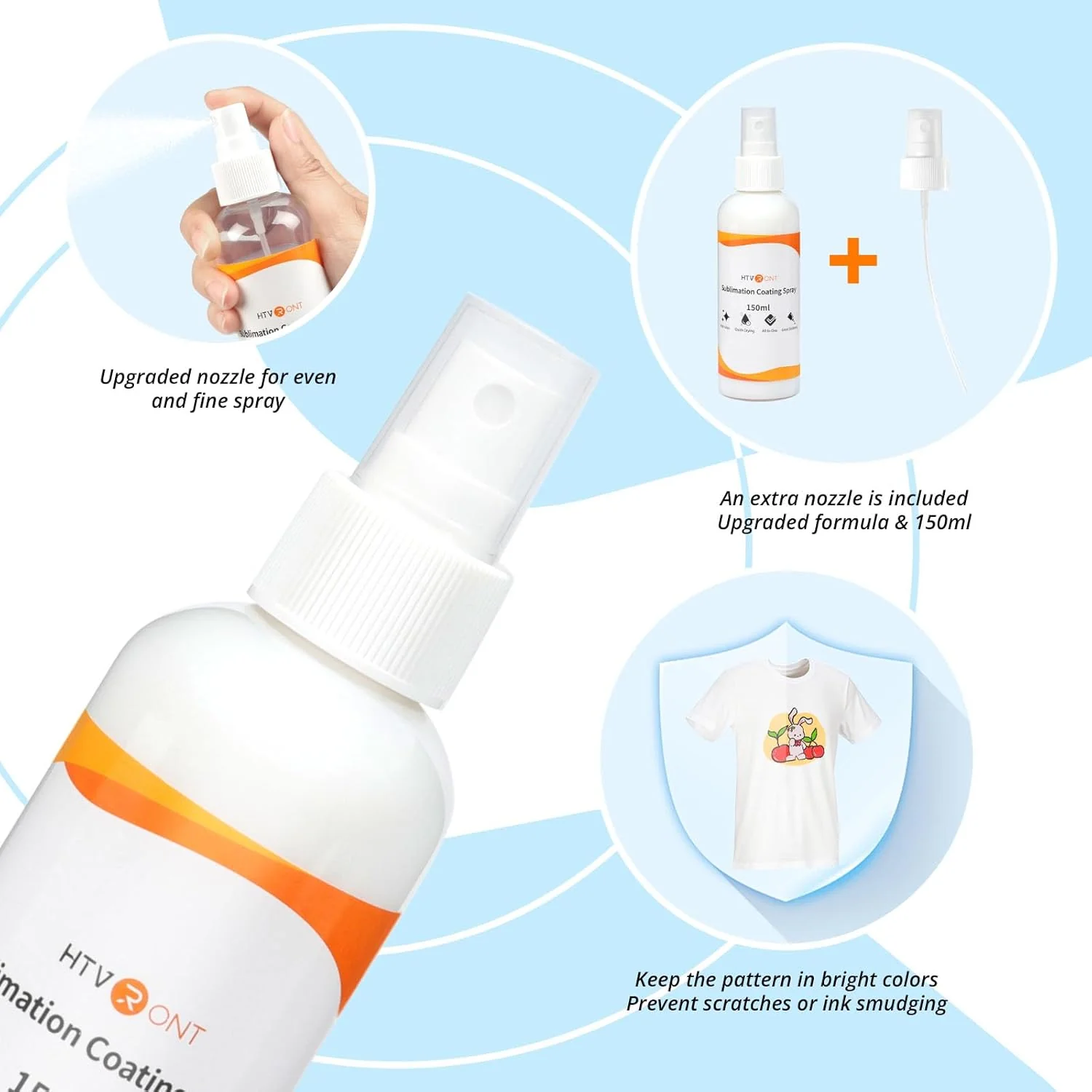 Sublimation Coating Spray for Cotton Shirts - Upgrade Version 150ml - Image 3