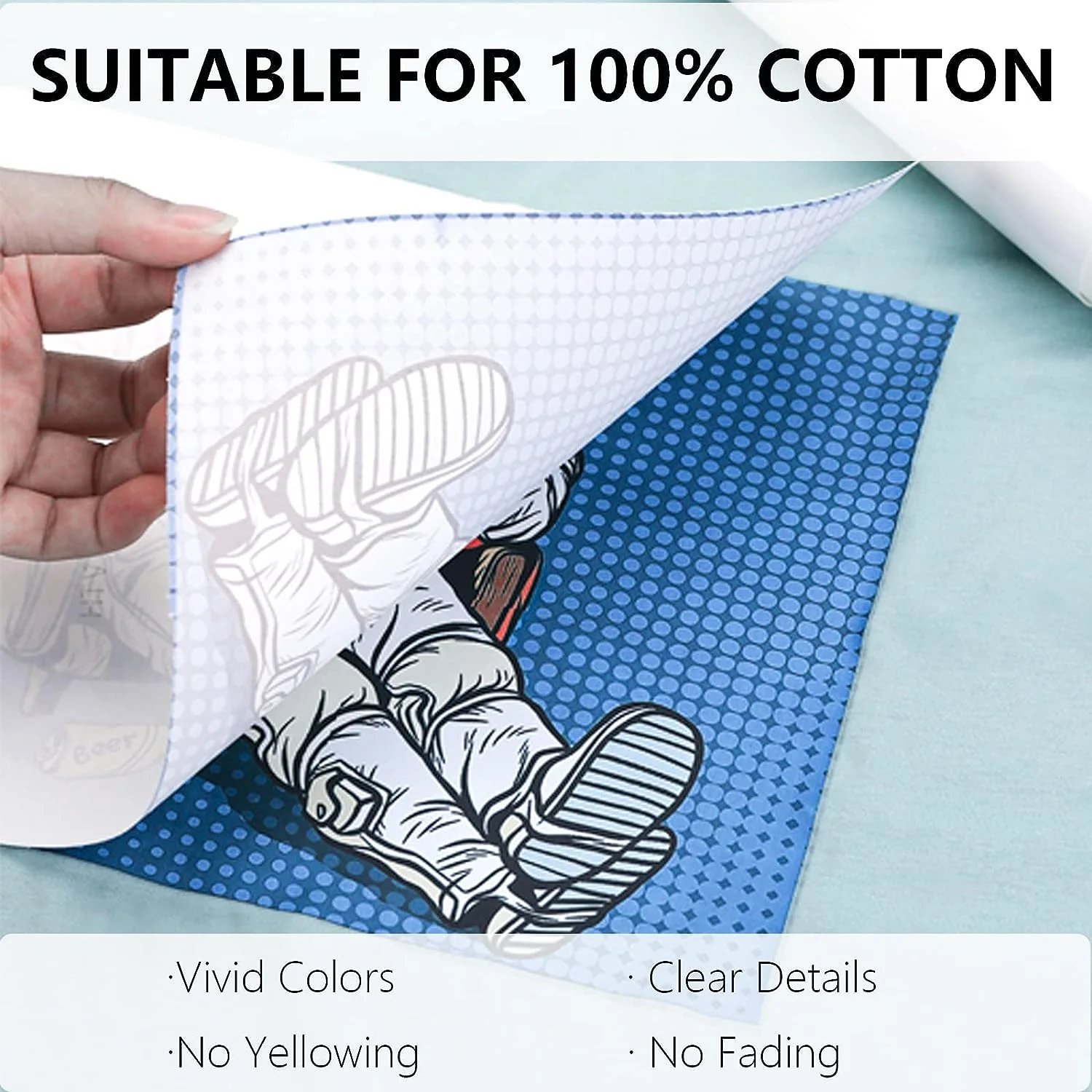 Sublimation HTV for Dark Fabric - 12" x 5FT - Image 4
