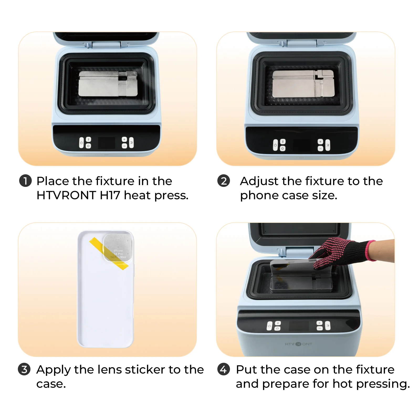 Universal Phone Case Fixture Set, Fit More Phone Cases,For H17 Heat Press - Image 7