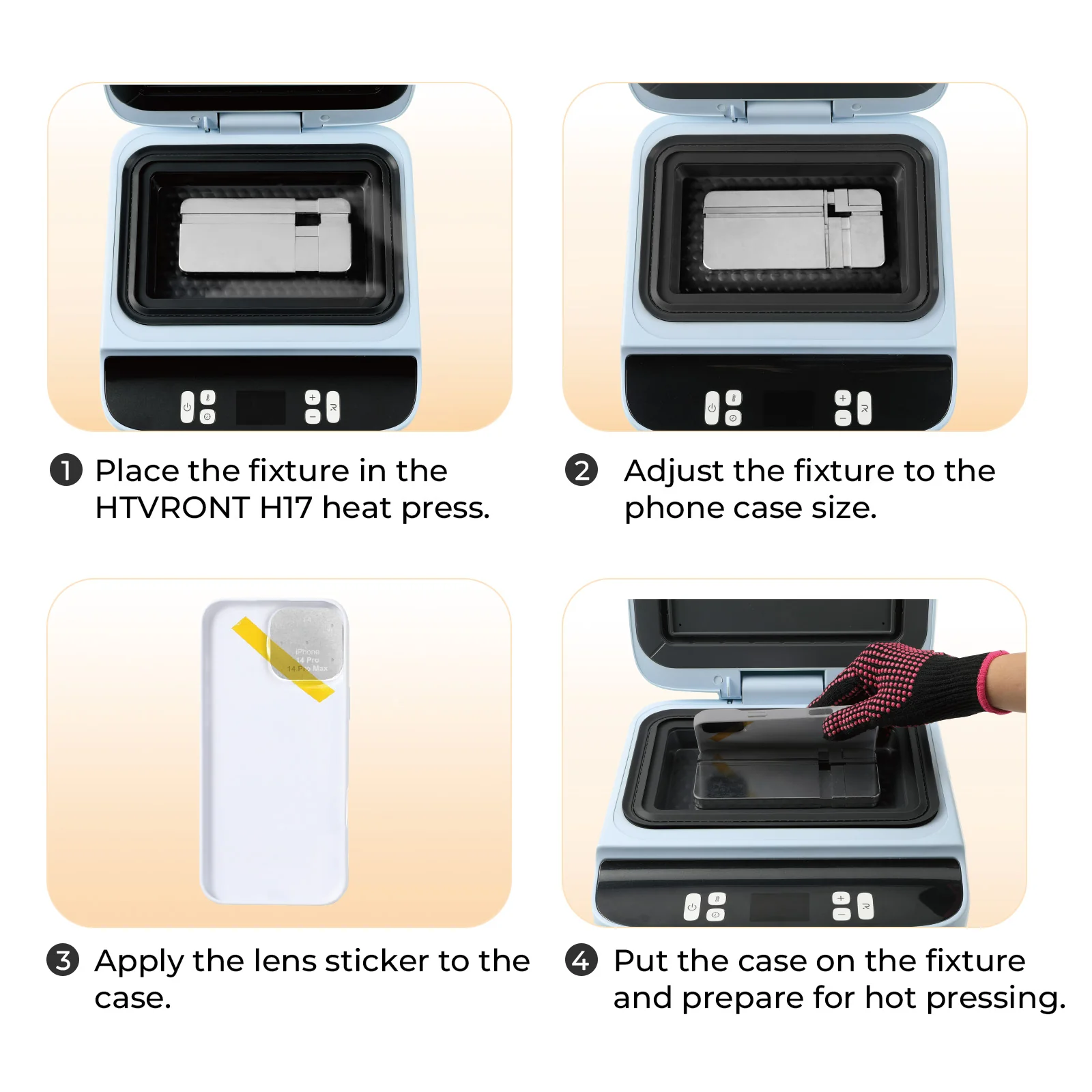 Universal Phone Case Fixture Set, Fit More Phone Cases,For H17 Heat Press - Image 9