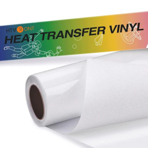White Glitter Heat Transfer Vinyl Roll for Sublimation - 10" x 6 Ft (2 Colours) - Image 8